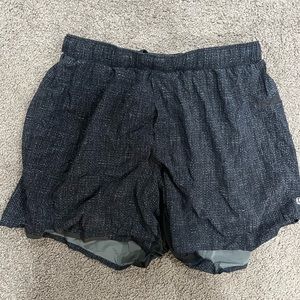 Blue size medium lululemon surge shorts 5 inch